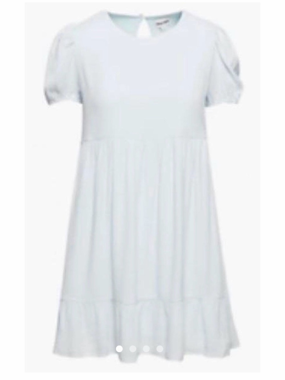 Aritzia Sunday Best Zane Babydoll Mini Dress Light Blue